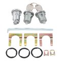 Door Lock Cylinder Set For Chevrolet Chevy Buick Pontiac Fits Caprice Impala Malibu Nova Skylark Cutlass Bonneville Silver 