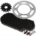 Caltric Black O-ring Drive Chain Sprockets Compatible With Yamaha Yzf600r Yzf-600r Yx600r Yz600r 1995-2007