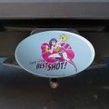 Wonder Woman Take Your Best Shot Oval Tow Trailer Hitch Cover Plug Insert