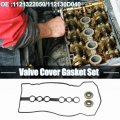 Uxcell 1 Set Valve Cover Gasket Replacement For Toyota Corolla 2001-2008 No 1121322050 112130d040 Black