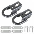 Labwork 2 Pieces Front Black Tow Hooks With Hardwares Pair Replacement For 2009 2010 2011 2012 2013 2014 2015 2016 2017 2018