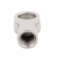 Uxcell M8 Female Threaded 45 Steel Gas Spring Strut Joint End Fitting Silver Tone 3pcs