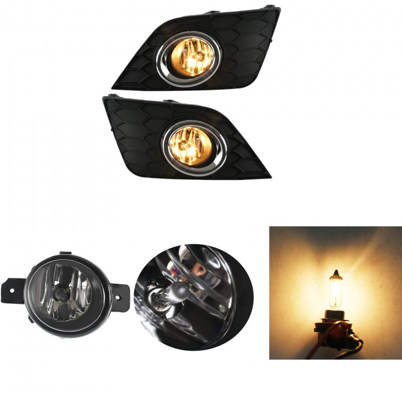 Fog Light Lamp Assembly Pair For Sentra 2016 2017 2018 2019 Includes H11 Halogen Bulbs Front Bumper Covers And Harness Switch