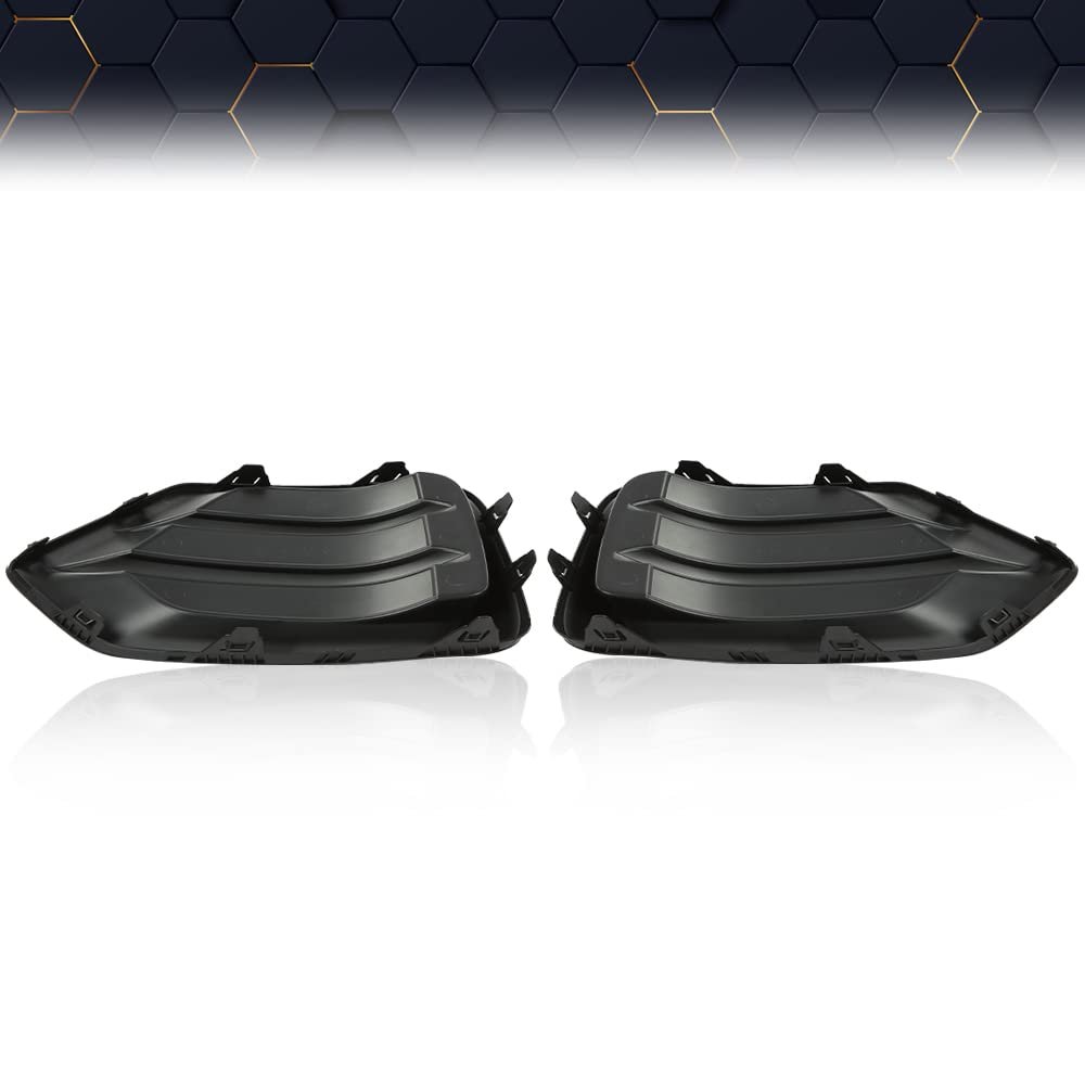 Fog Light Covers For Chevy Trax 2017-2022 Lamp Accessories Front Driver Passenger Side Bumper 42537708 Gm1039226 42537707