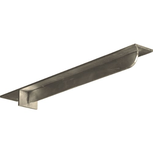 Ekena Millwork Bktm03x24x02hess 3-inch W X 24-inch D 2-inch H Heaton Hidden Support Bracket With 20-inch Depth Stainless Steel