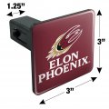 Elon University Phoenix Logo Tow Trailer Hitch Cover Plug Insert 1 4 Inch 25
