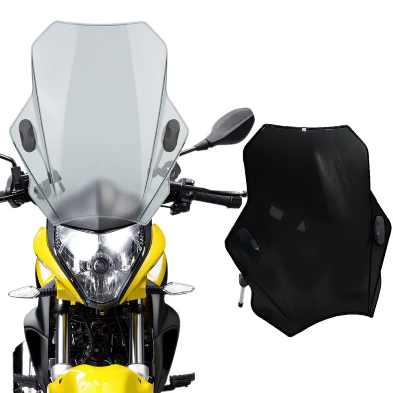 Adjustable Universal Motorcycle Windscreen For Cbr600rr Cb1000r Gxsr 600 750 Mt07 Mt09 Black Abs Polycarbonate Windshield With
