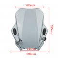 Adjustable Universal Motorcycle Windscreen For Cbr600rr Cb1000r Gxsr 600 750 Mt07 Mt09 Black Abs Polycarbonate Windshield With
