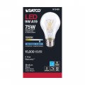 Satco 6 Pack Dimmable Led Filament Lamps S12425 High Lumens 10 5 Watt A19 Clear Medium Base 5000k 90 Cri 120 Volt For Use At