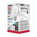 Satco 6 Pack Dimmable Led Filament Lamps S12425 High Lumens 10 5 Watt A19 Clear Medium Base 5000k 90 Cri 120 Volt For Use At
