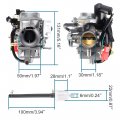 Goofit Carburetor Replacement For Helix Cn250 Elite Ch125 Ch150 Jonyer Carter Brother Baja Roketa 250cc Touring Scooter Go Kart