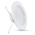 Feit Electric 5-6 Inch Led Recessed Downlight Pre-mounted Trim Standard Base Adapter 2700k Cct Soft White Dimmable- 75w 