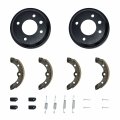 Notonmek 101146302 101816301 Golf Cart Brake Drum Hub Shoes And Spring Kit Compatible With Club Car Ds 1981-1994