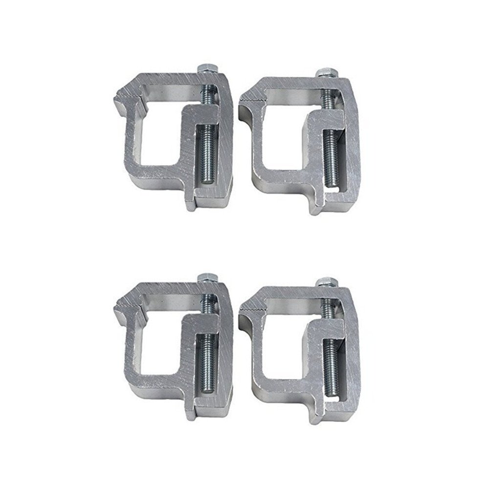 Ifjf Mounting Clamps for Truck Caps and Camper Shell Set of 4 Silver