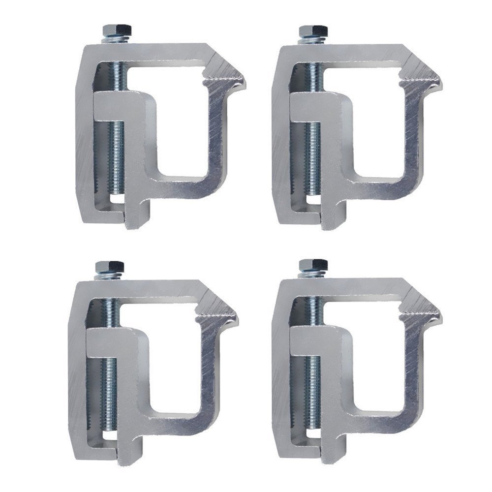 Ifjf Mounting Clamps For Truck Caps And Camper Shell Set Of 4 Silver