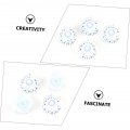 Wakauto 4 Pieces Guitar Knob Potentiometer Cap Bass Musical Instruments Rotary Shaft Volume Gear White Plastic Important