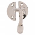 Nickel Right Flush Cabinet Or Cupboard Lever Latch With Catch Antique Vintage Reproduction Hardware Ua-116-hlpn 