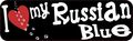 10in X 3in I Love My Russian Blue Magnet Magnetic Pet Cat Truck Magnets By Stickertalk 