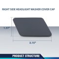 Right Headlight Washer Cover Cap For Jaguar Xj 2011-2018 Fit Xjr Submodel Base L 2014-2017 Xjr575 2018 C2d3560 C2d3561 Black