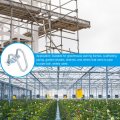 Uxcell Cross-connector Vertical Pipe Clip 8pcs Fit 1 25mm To Crossover Buckle Steel Cross Clamp For Greenhouse Awning Frames