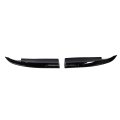 Rear Bumper Side Lip Diffuser Splitter Canard For C Class W204 Line 2008-2014 Glossy Black Stylish Easy Installation