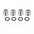 Uxcell Faucet Adapter 4pcs M19mmx6mm Male Thread To M22mmx5mm Brass Tap Aerator Connector For Kitchen Bathroom Sink