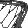 Kuafu Front Bumper Lower Grille Compatible With 2016-2018 Chevy Chevrolet Camaro Ss Mesh Grill Painted Plastic Black White