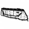 Kuafu Front Bumper Lower Grille Compatible With 2016-2018 Chevy Chevrolet Camaro Ss Mesh Grill Painted Plastic Black White