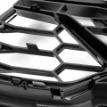 Kuafu Front Bumper Lower Grille Compatible With 2016-2018 Chevy Chevrolet Camaro Ss Mesh Grill Painted Plastic Black White