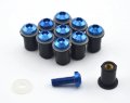 Motorcycle Parts Cnc Machined Aluminum Alloy Motorbike Windshield Bolts Screw Set Blue Fit For Hyosung Gt250r 2006-2008