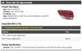 Left Driver Side Outer Tail Light Assembly Quarter Panel Mounted Compatible With 2017-2018 Toyota Highlander