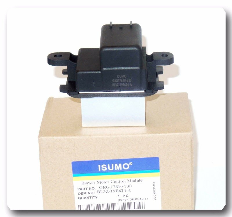 Bl3z-19e624-a Blower Motor Resistor W Electrical Connector Ford 2007-2018 For Lincoln For Mercury 2008-2011