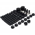 Httmt Mt247-005- Bolts Toppers Caps Compatible With 2007 2008 2009 2010 2011 2012 H-d Softail Twin Cam Chr