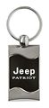 Jeep Patriot Rectangular Black Car Key Chain Ring Fob 