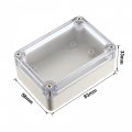 Uxcell 83x58x33mm Electronic Waterproof Ip65 Sealed Abs Plastic Diy Junction Box Enclosure Case Clear