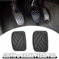 Acropix Anti-slip Clutch Brake Pedal Cover Car Fit For Suzuki Sx4 Pack Of 2 Black