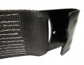 4 X 50 Ft Winch Strap With Flat Hook For Flatbed Truck Trailer Tie Down Black Webbing