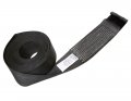 4 X 50 Ft Winch Strap With Flat Hook For Flatbed Truck Trailer Tie Down Black Webbing