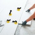 Tile Leveling System Kit 100 Pcs Reusable Levelers Floor Compounds 1 8 Steel Pin Tlie Tools For 2mm 4mm Gaps 8mm To 12mm 