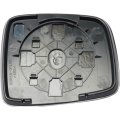 Driver Side Mirror Glass For Jeep Liberty 2002 2003 2004 2005 2006 2007 Non Heated Flat Type With Backing Plate Replacement