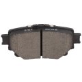 Front And Rear Ceramic Disc Brake Pad Set With Hardware For Toyota Sienna 2021 2024 D1324 D2305