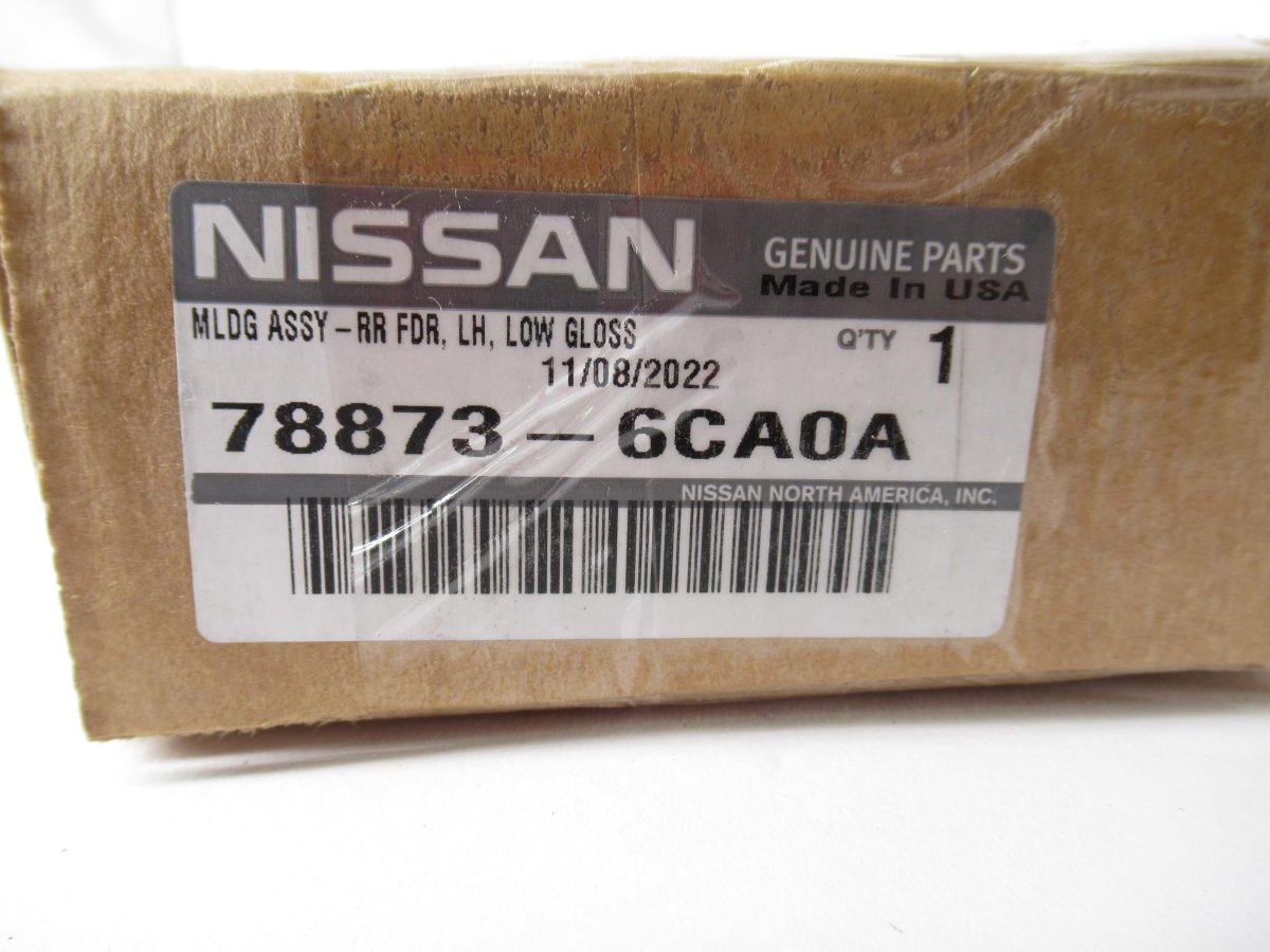 Oem Genuine Nissan Left Driver Side Rear Fender C-pillar Molding 78873-6ca0a 788736ca0a