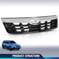 Front Bumper Upper Grille Grill W Chrome Trim For Subaru Forester 2011-2013 91121sc040 91122sc050