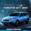 Front Bumper Upper Grille Grill W Chrome Trim For Subaru Forester 2011-2013 91121sc040 91122sc050