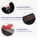 Uxcell Door Brush Bottom Sweep H-shape Aluminum Alloy Base With 0 4-inch Pp For Home Industrial 35-inch L Brown