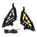 Led Drl Fog Ligjhts Lmap W Turn Signal Daytime Running Light For Hyundai Elantra 2021-2022 Not Fit Hybrid Model Clear Lens 