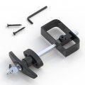 Skysen Shed Door Lock Latch T Handle 5-1 2 Steam- Keys- Hardware- Black Shed Lock-1 