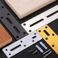 Straight Steel Flat Plate 2pcs 267x45mm Heavy Duty Mending With Holes Metal Reinforcement Mounting Joining Bracket Screws For 