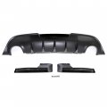Kuafu Rear Diffuser Compatible With 2013-2016 Dodge Dart Lower Bumper Lip Valance Protector Spoiler Splitter Body Kit Pp