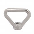 Uxcell Lifting Eye Nut M8 Female Thread 304 Stainless Steel Triangle Shape For Rope Fitting Pack Of 2